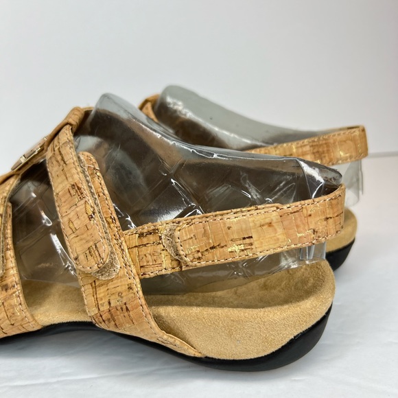 Vionic Women's Amber Adjustable Sandals Gold Cork Plantar Fasciitis Sz 6M NWOB - Picture 5 of 12